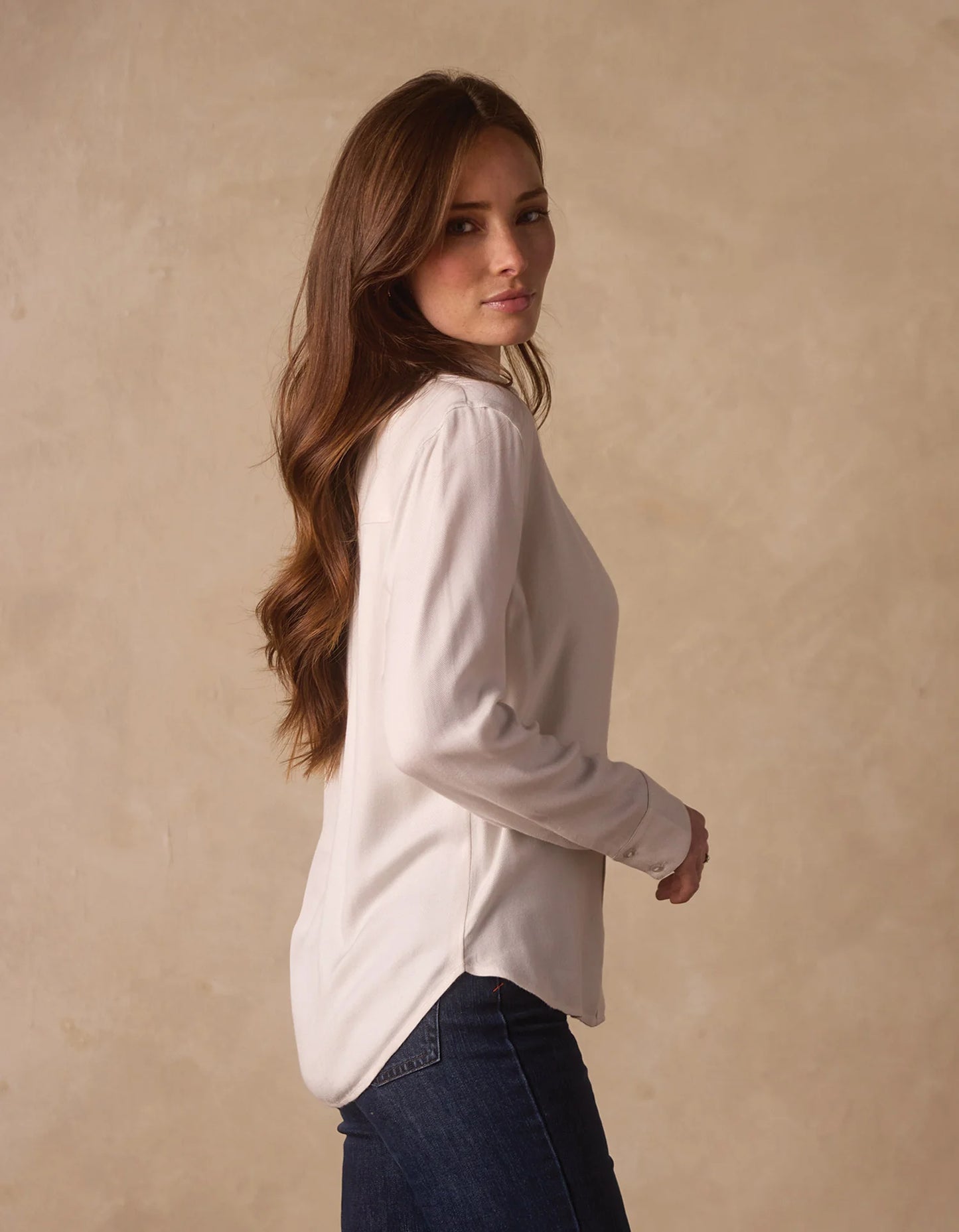 The Normal Brand Women's Harper Everyday Shirt, Birch