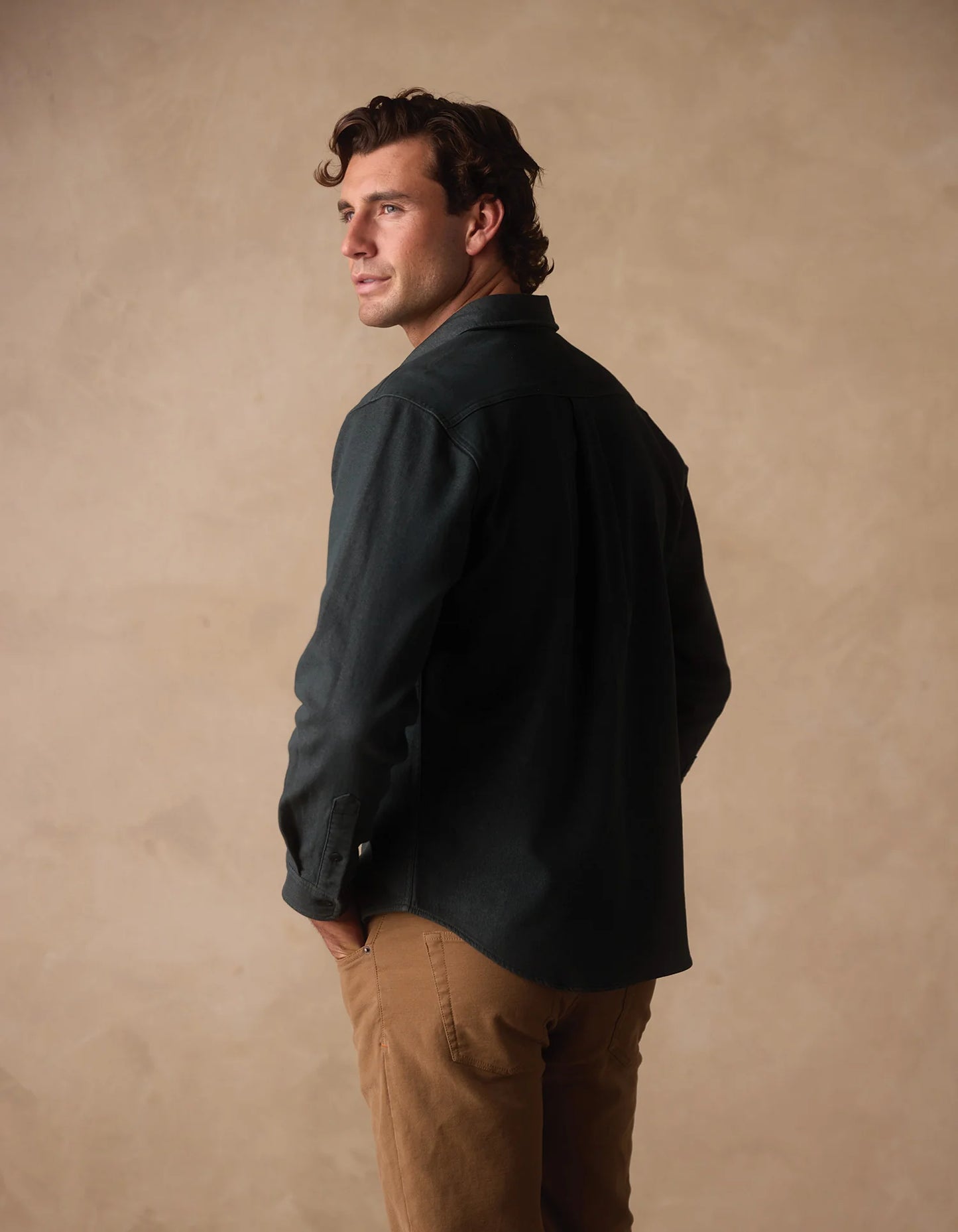 The Normal Brand Men's Big Jake Shirt Jacket, Green Gables
