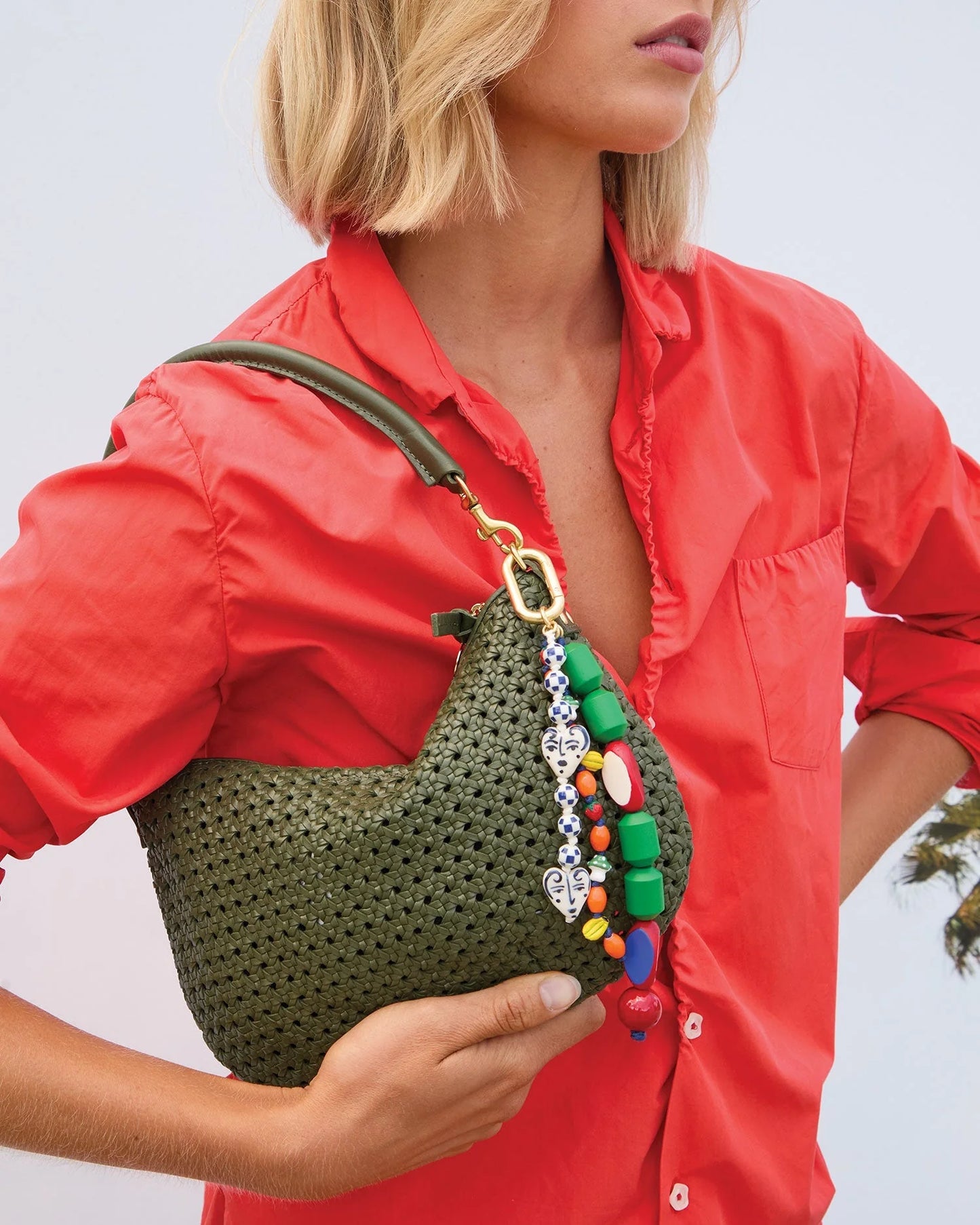 Clare V Petit Moyen, Army Rattan