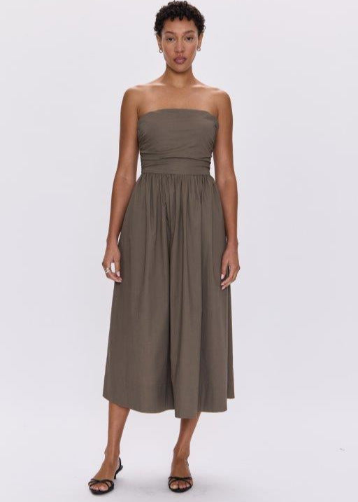 Pistola Florence Strappy Back Dress, Driftwood