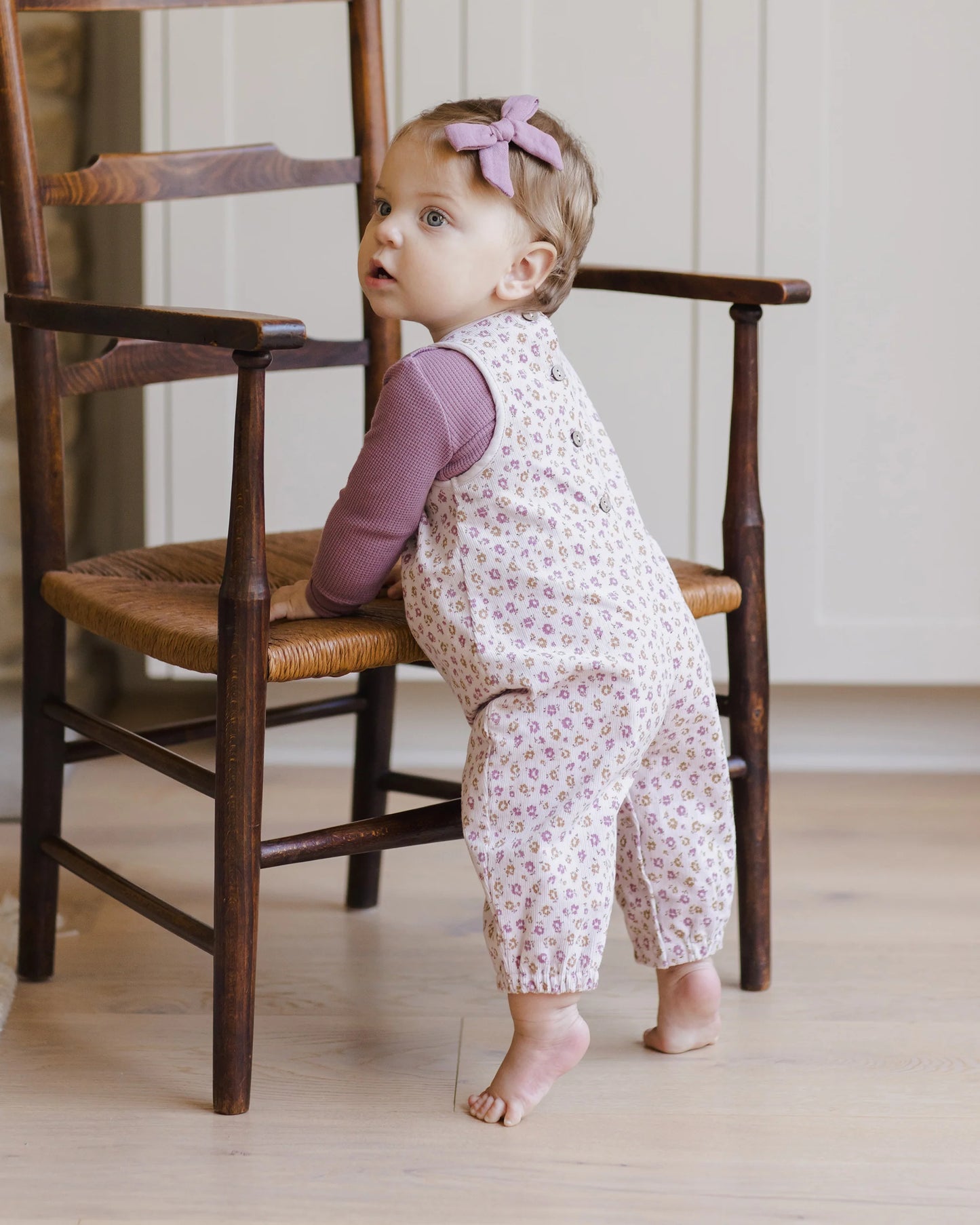 Quincy Mae Waffle Long Sleeve Bodysuit - Multiple Options