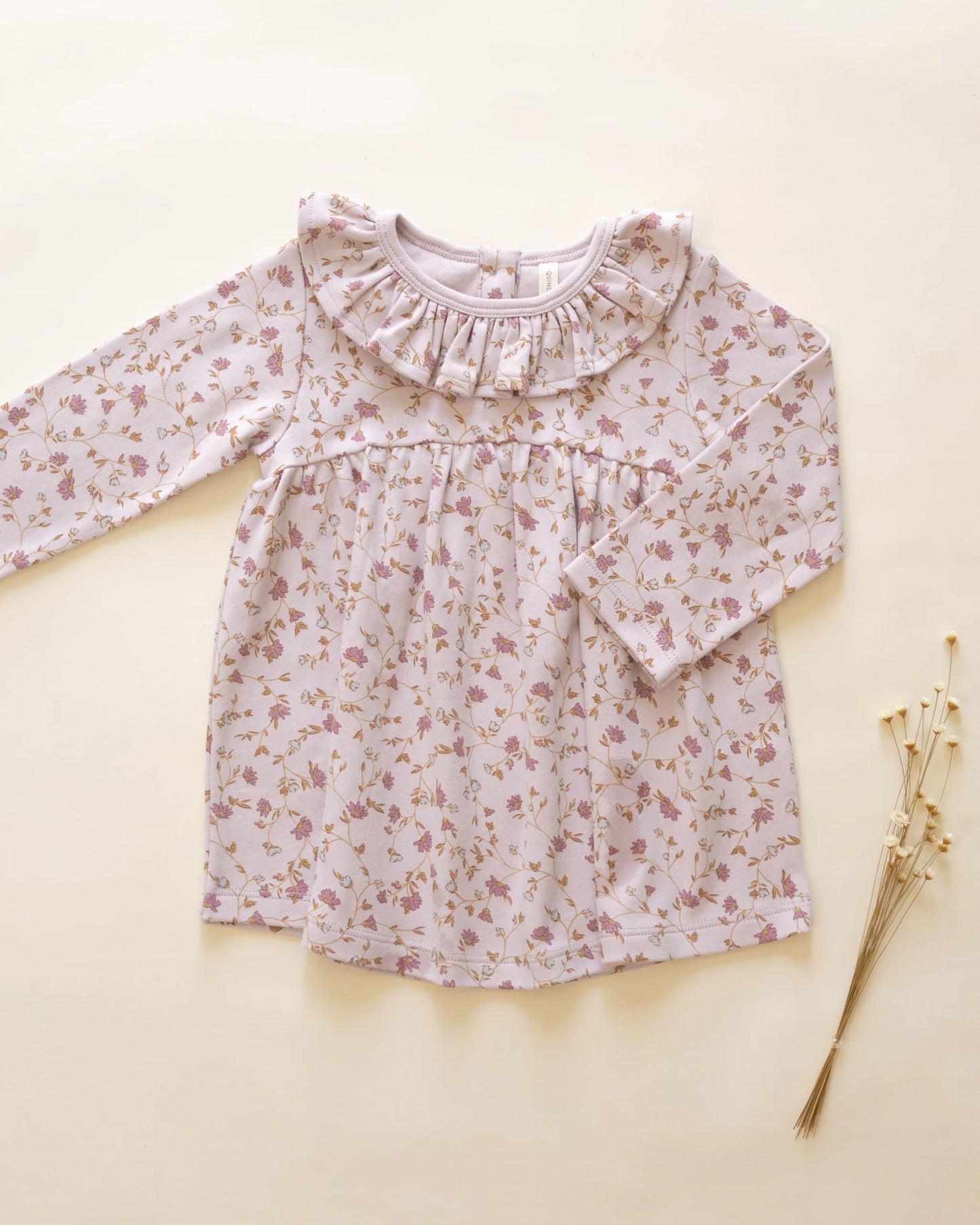 Quincy Mae Ruffle Collar Jersey Dress, Garden