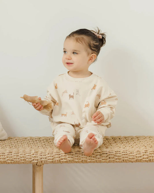 Quincy Mae Relaxed Sweatshirt, Cats