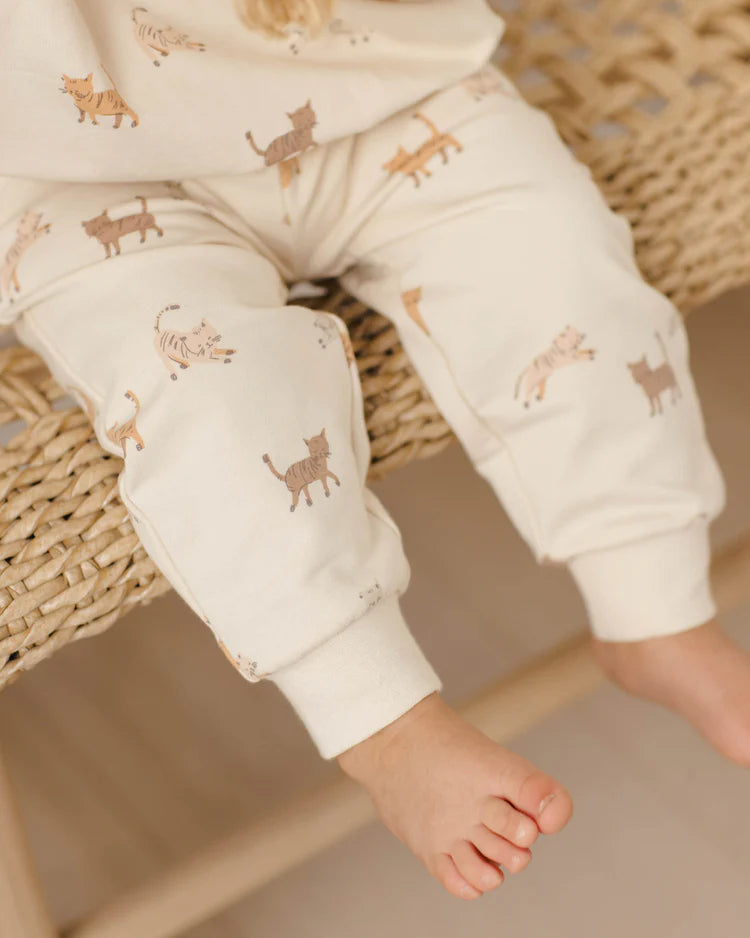 Quincy Mae Relaxed Sweatpant, Cats