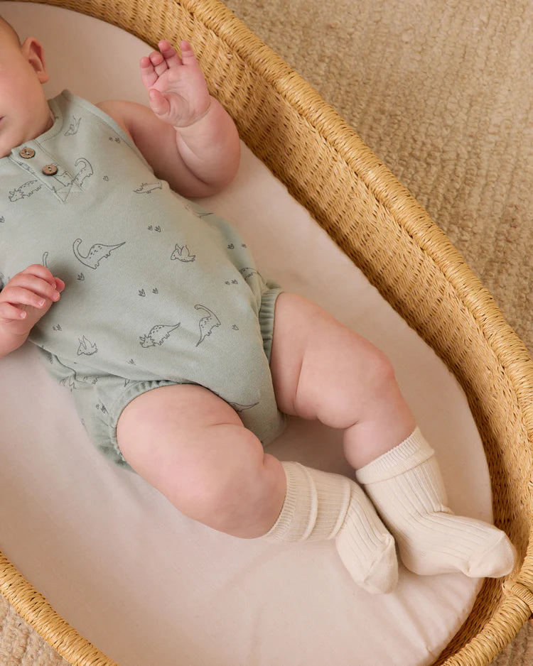 Quincy Mae Sleeveless Bubble Romper, Dino