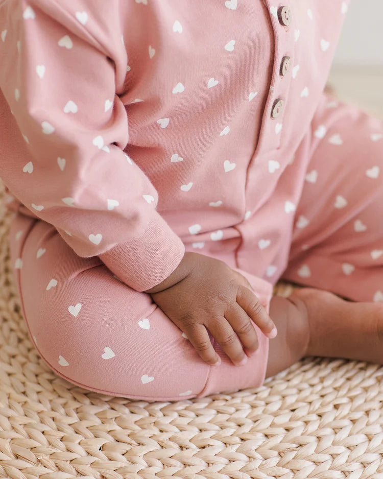 Quincy Mae Relaxed Jumpsuit, Lipstick