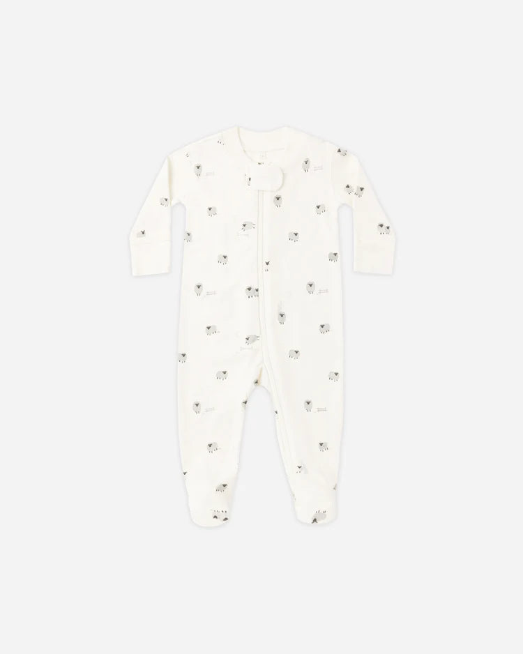 Quincy Mae Zip Long Sleeve Sleeper Footie, Sheep