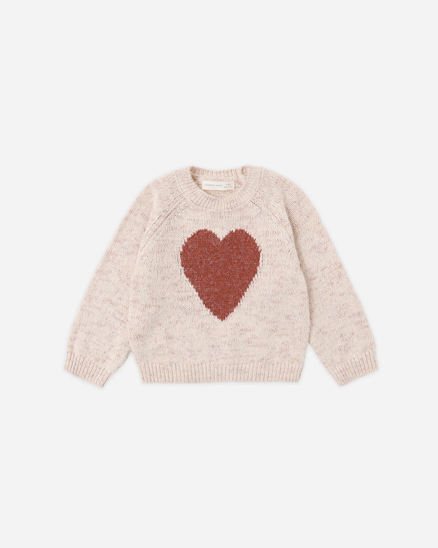 Quincy Mae Knit Sweater, Red Heart