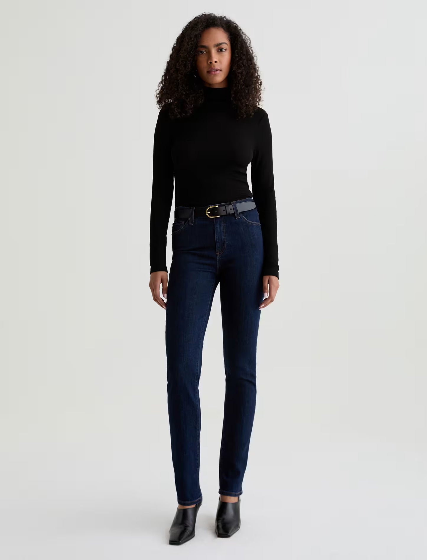AG Mari Extended Mid-Rise Slim Straight, Modern Indigo