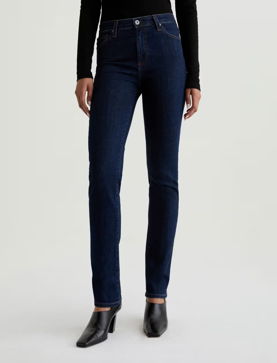 AG Mari Extended Mid-Rise Slim Straight, Modern Indigo