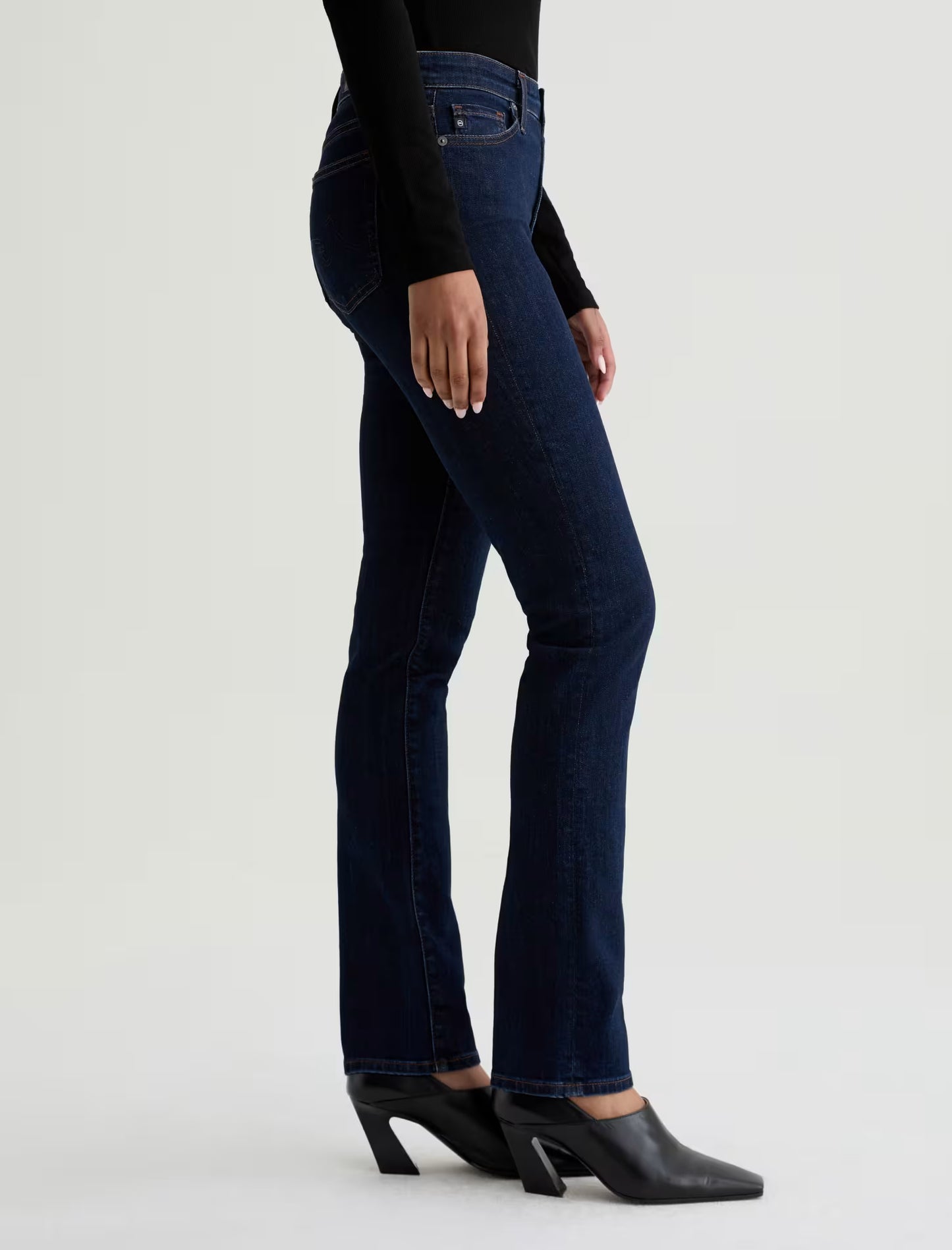 AG Mari Extended Mid-Rise Slim Straight, Modern Indigo