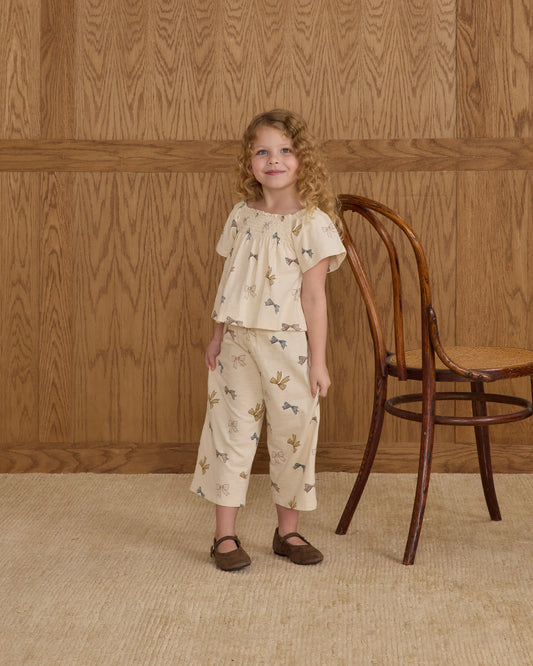 Rylee + Cru Wide Leg Pant, Bows