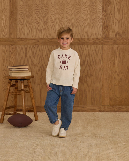 Rylee + Cru Long Sleeve Paneled Tee, Game Day