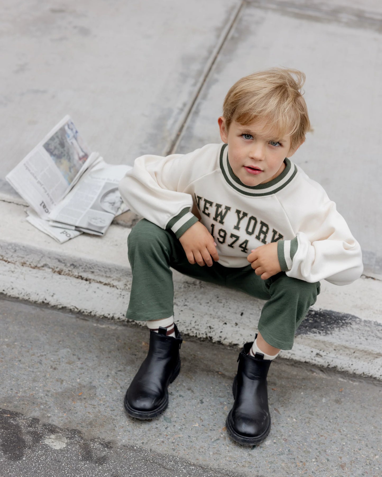 Rylee + Cru Oversized Raglan Sweatshirt, New York