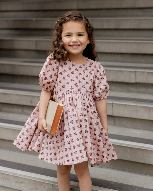 Rylee + Cru Rose Dress, Blush Fleur