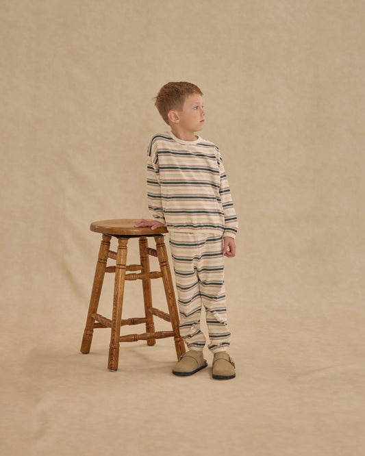 Rylee + Cru Relaxed Set, Retro Stripe
