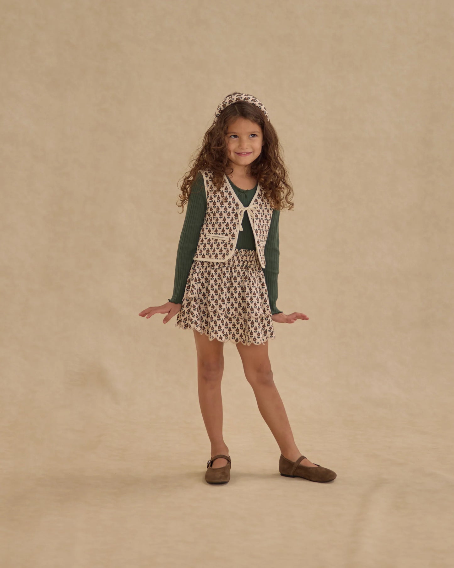 Rylee + Cru Quilted Vest, Harvest Floral