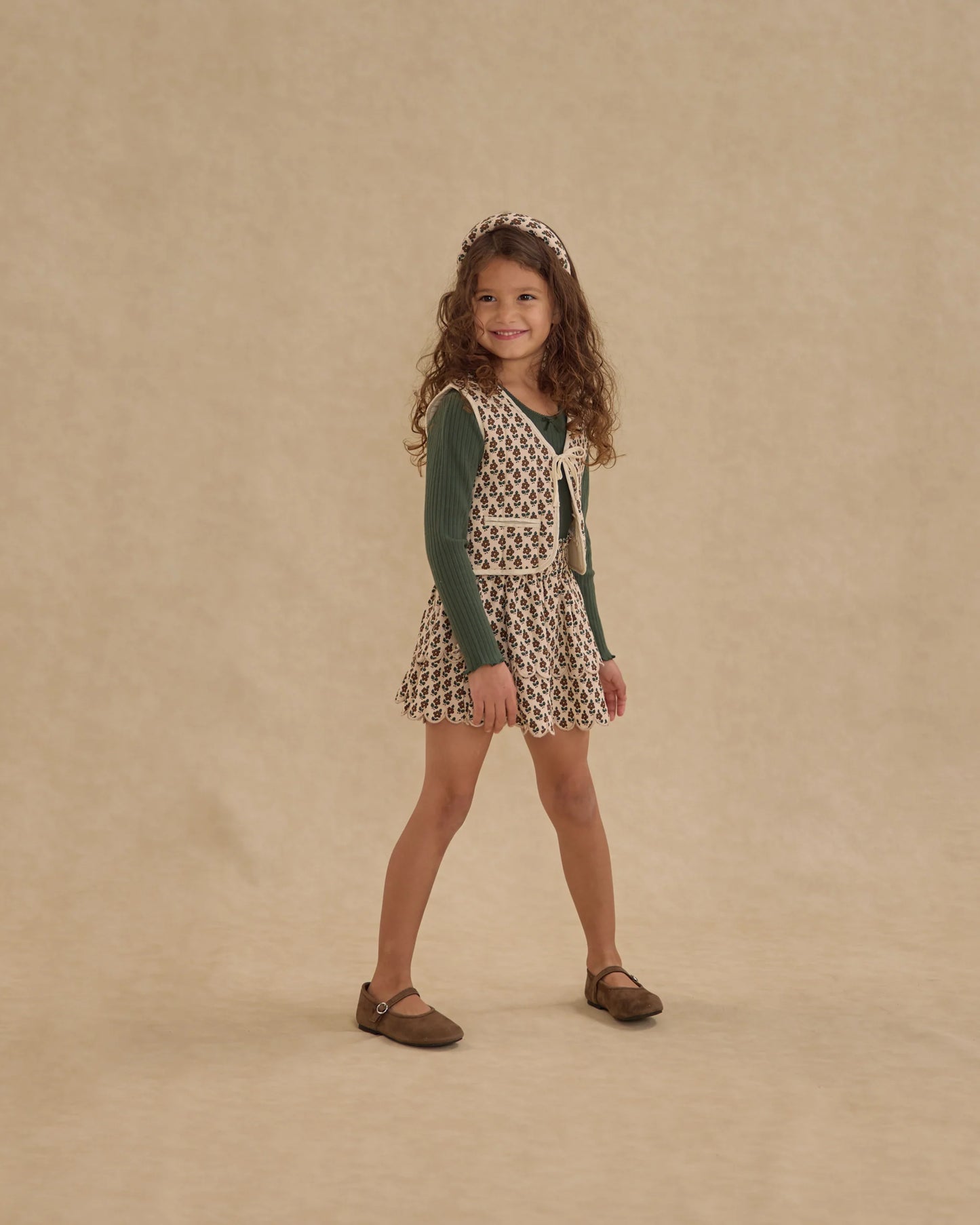 Rylee + Cru Rose Mini Skirt, Harvest Floral