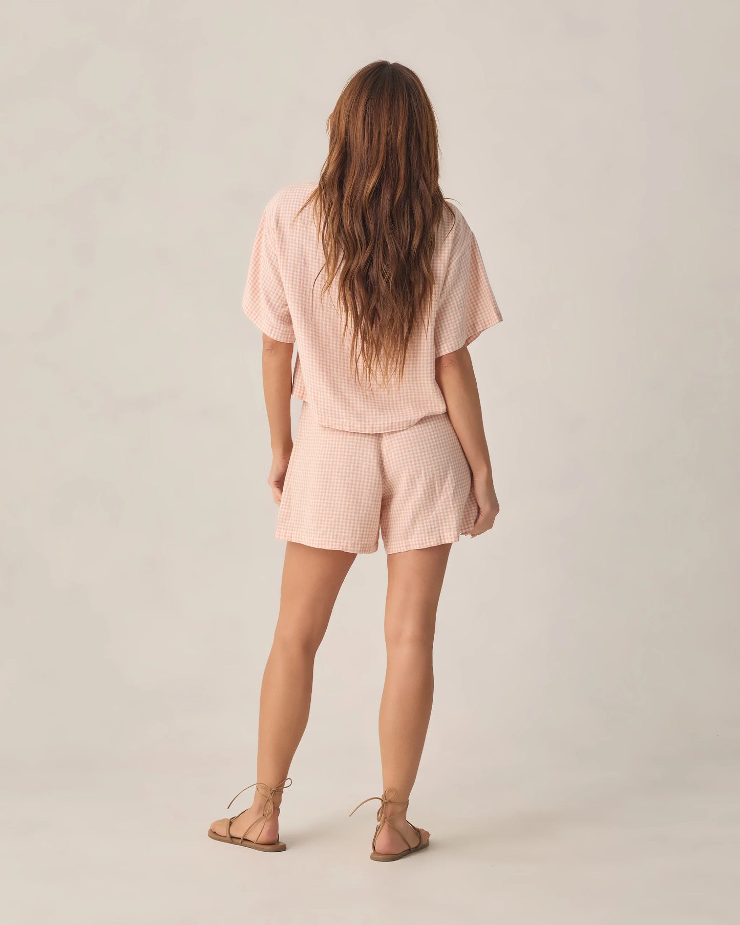 Rylee + Cru Women's Juniper Set, Petal Gingham