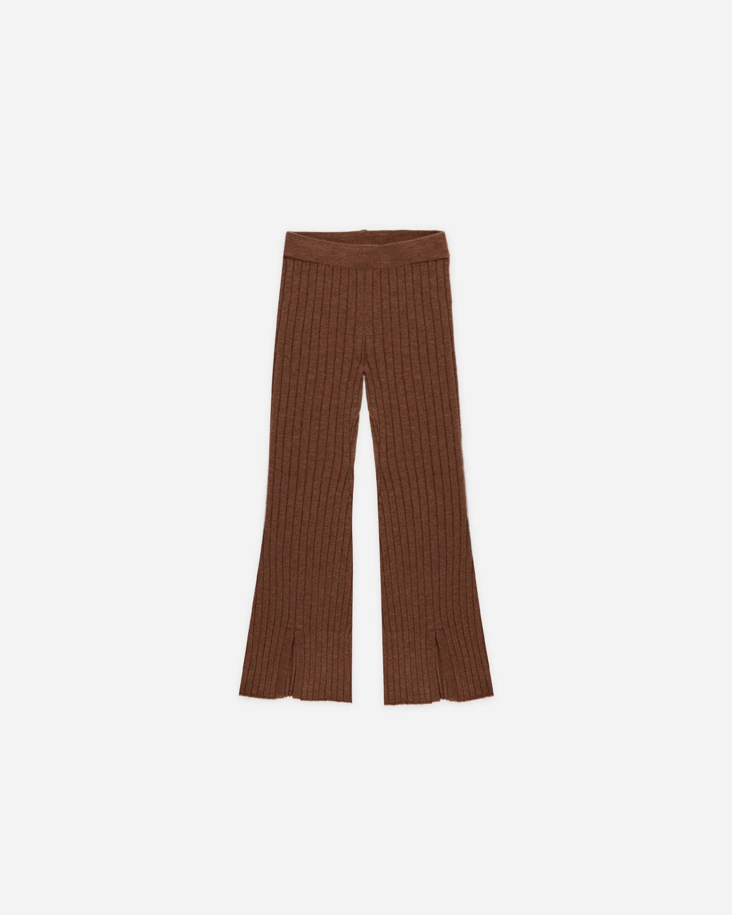 Rylee + Cru Flare Knit Pant, Brown