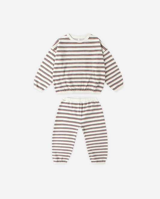 Rylee + Cru Relaxed Set, Vintage Stripe