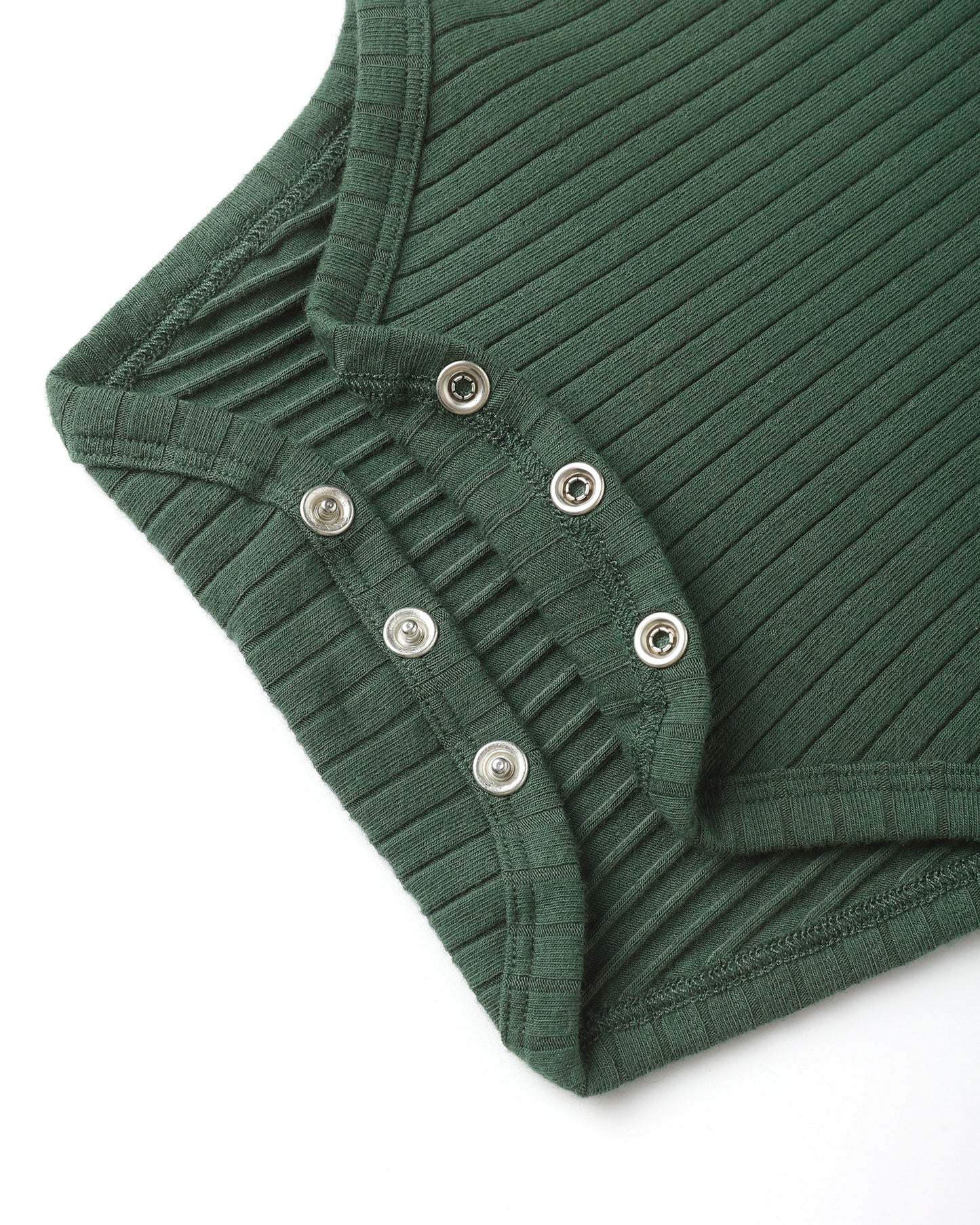 Rylee + Cru Shoulder Ruffle Bodysuit, Green