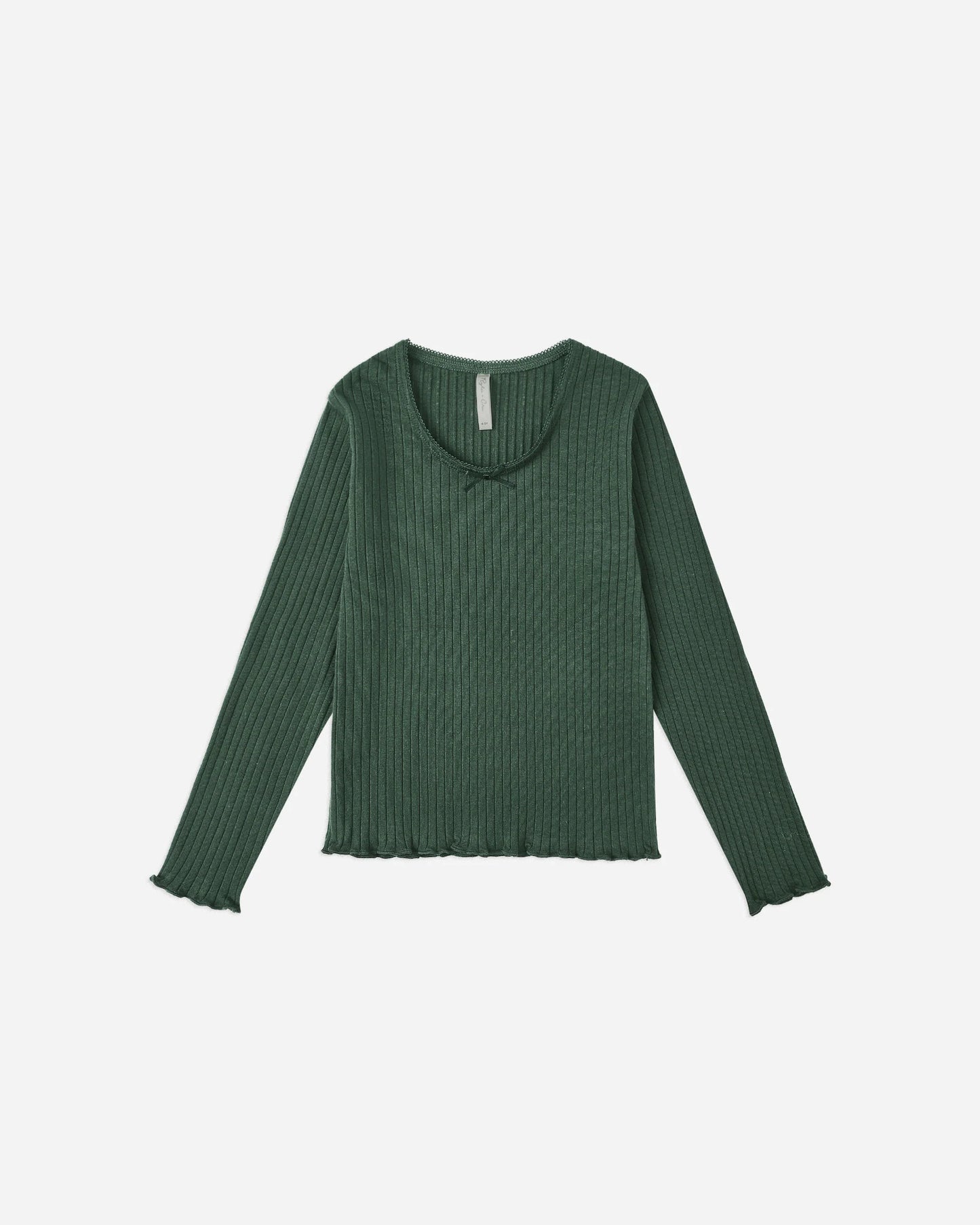Rylee + Cru Ribbed Long Sleeve, Green