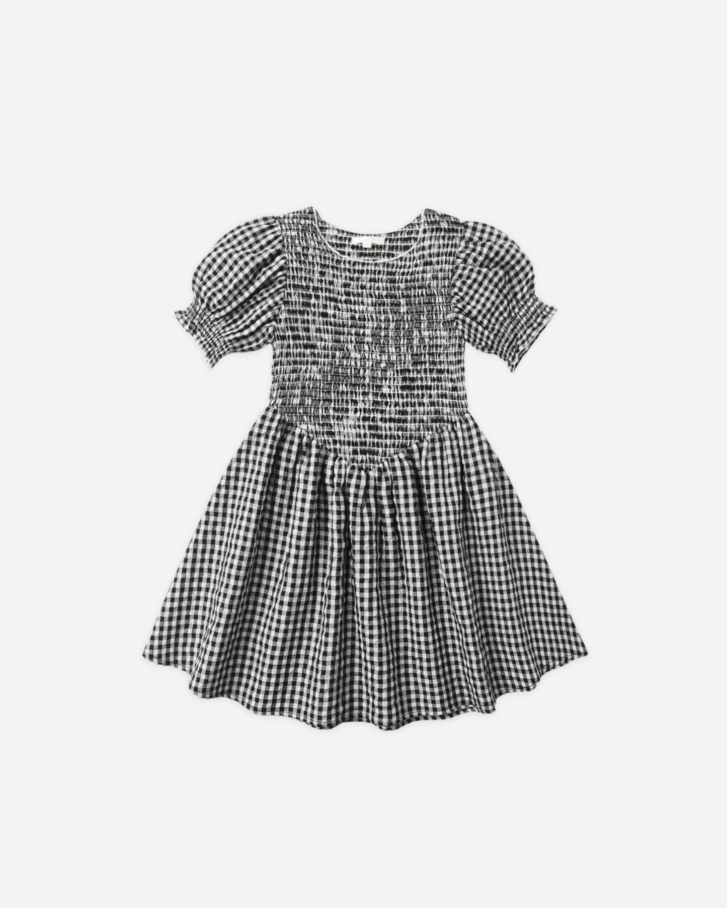 Rylee + Cru Louise Dress, Black Check