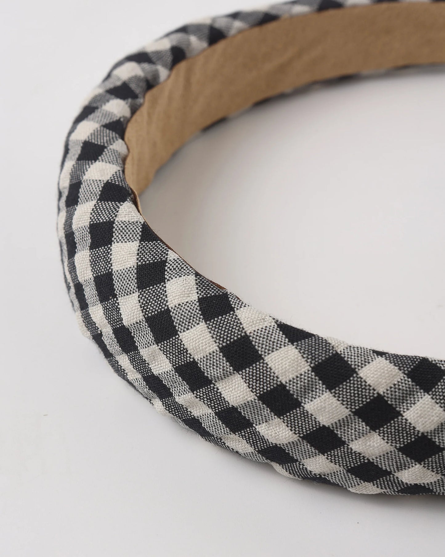 Rylee + Cru Padded Headband, Black Check