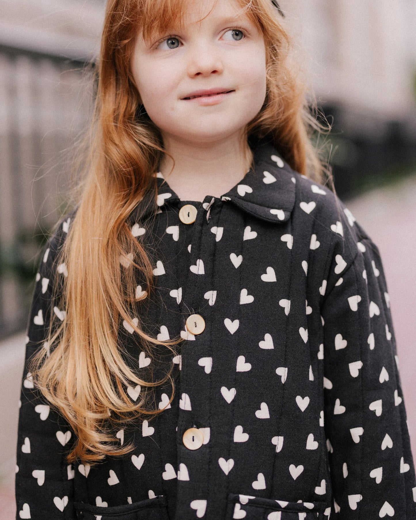 Rylee + Cru Quilted Coat, Hearts