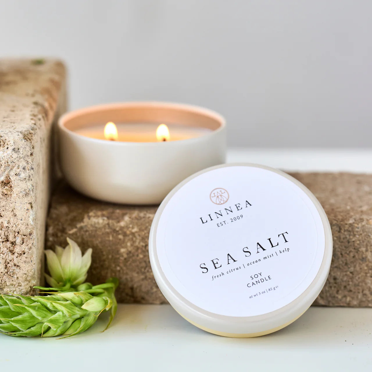 Linnea Candle, Sea Salt - Multiple Options