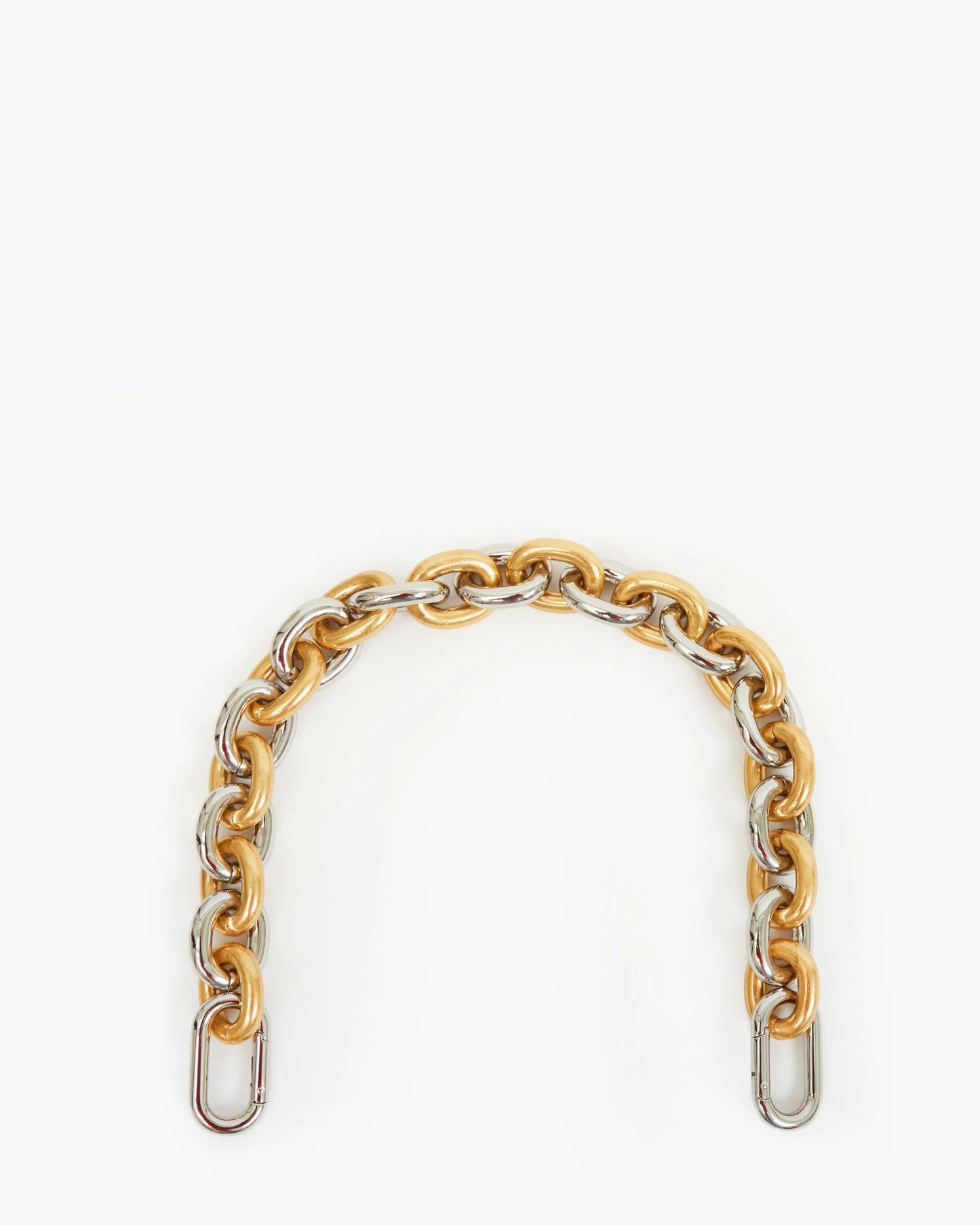 Clare V Shortie Strap, Vintage Gold & Silver Mixed Metal