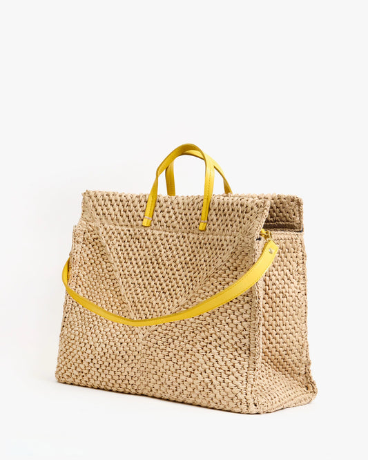 Clare V Summer Simple Tote, Dune Raffia