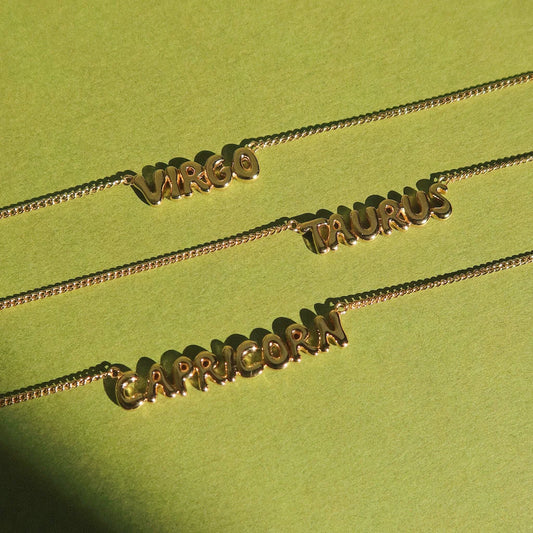 Mod + Jo Cosmo Bubble Zodiac Pendant Necklace - Multiple Options