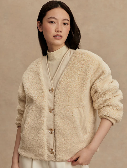 Varley Drew Reversible Jacket, Sandshell/Ash Taupe