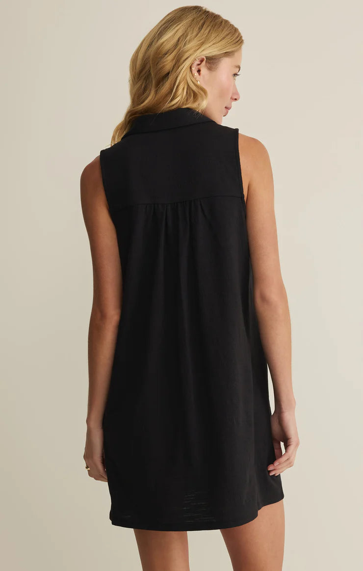 Z Supply New Light Textured Mini Dress, Black