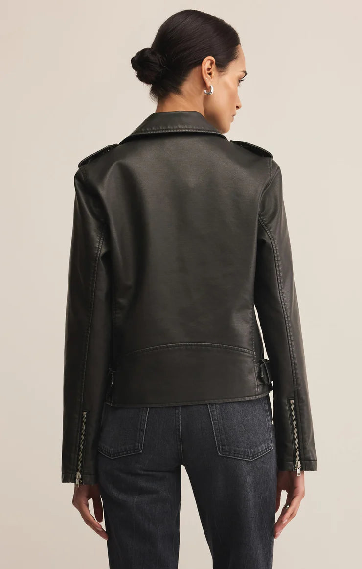 Z Supply Alchemy Moto Jacket, Black