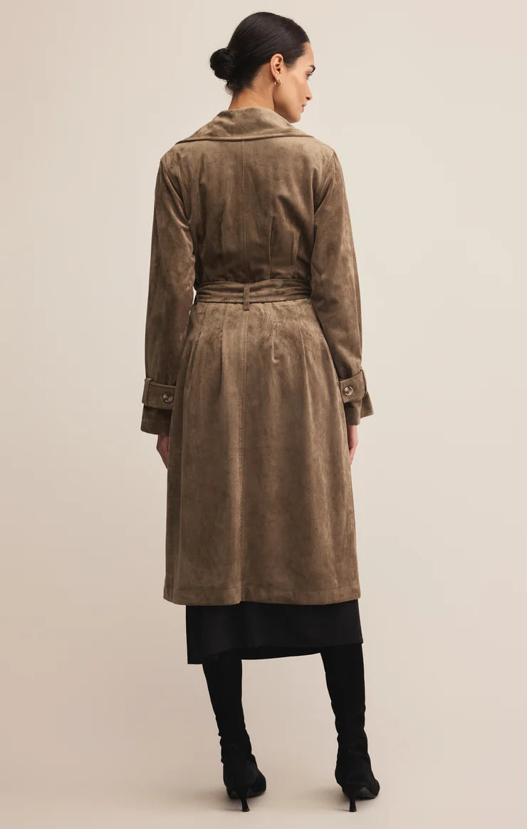 Z Supply Dorian Suede Trench, Retreat