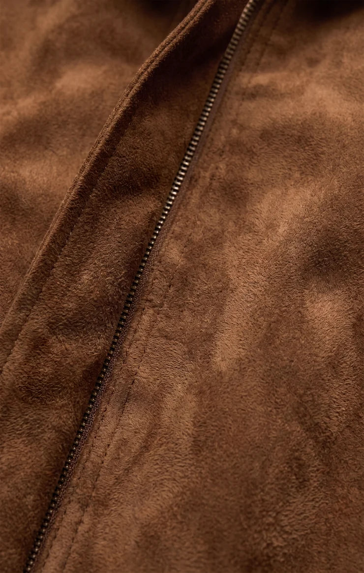 Z Supply Corin Bubble Hem Jacket, Saddle Suede