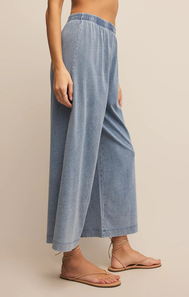 Z Supply Scout Jersey Denim Pant, Medium Indigo