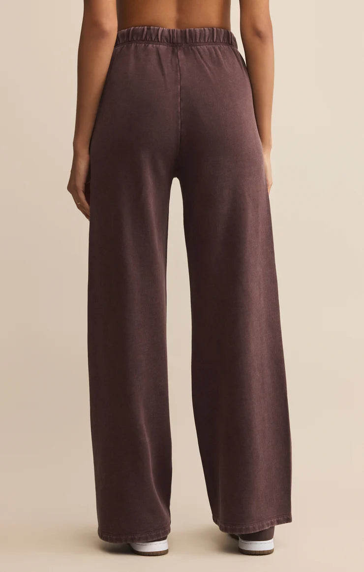 Z Supply Hunter Knit Pant, Chocolate Cherry