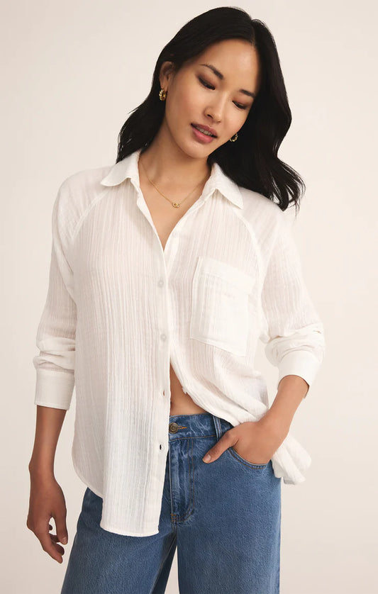 Z Supply The Perfect Airy Top, White