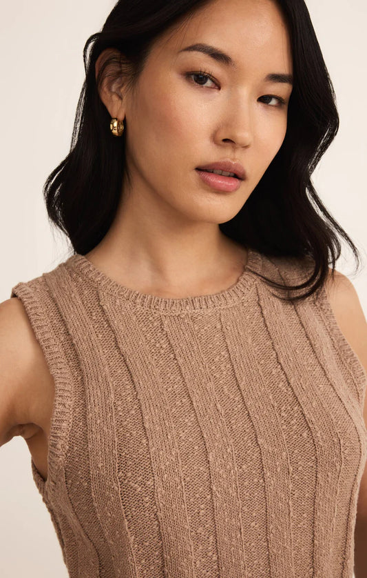 Z Supply Calan Top, Iced Coffee