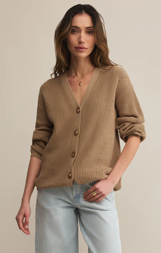 Z Supply Voyager Cardigan, Desert Tan