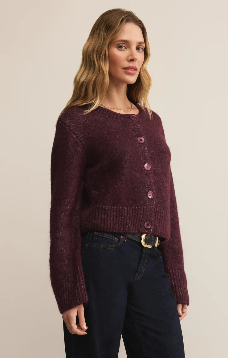 Z Supply Breen Cardigan, Merlot