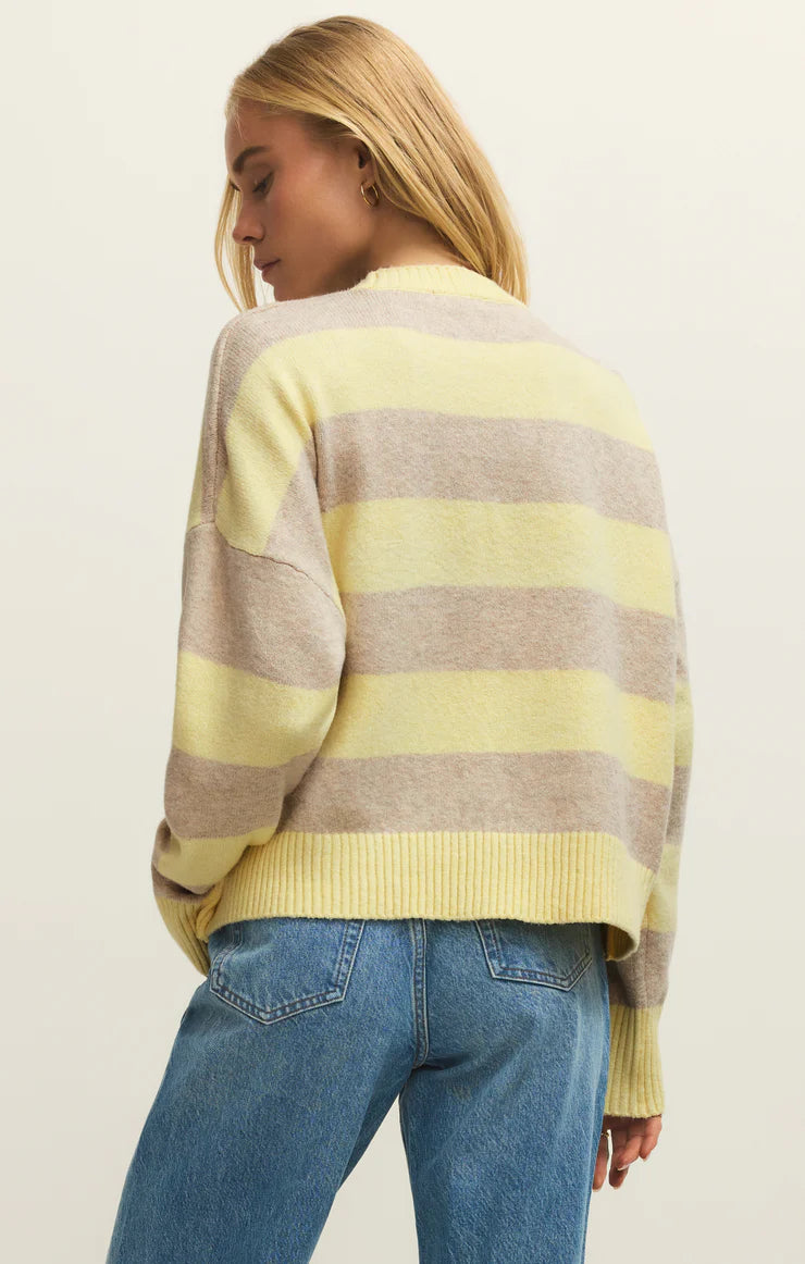 Z Supply Cirrus Stripe Sweater, Sunnyside