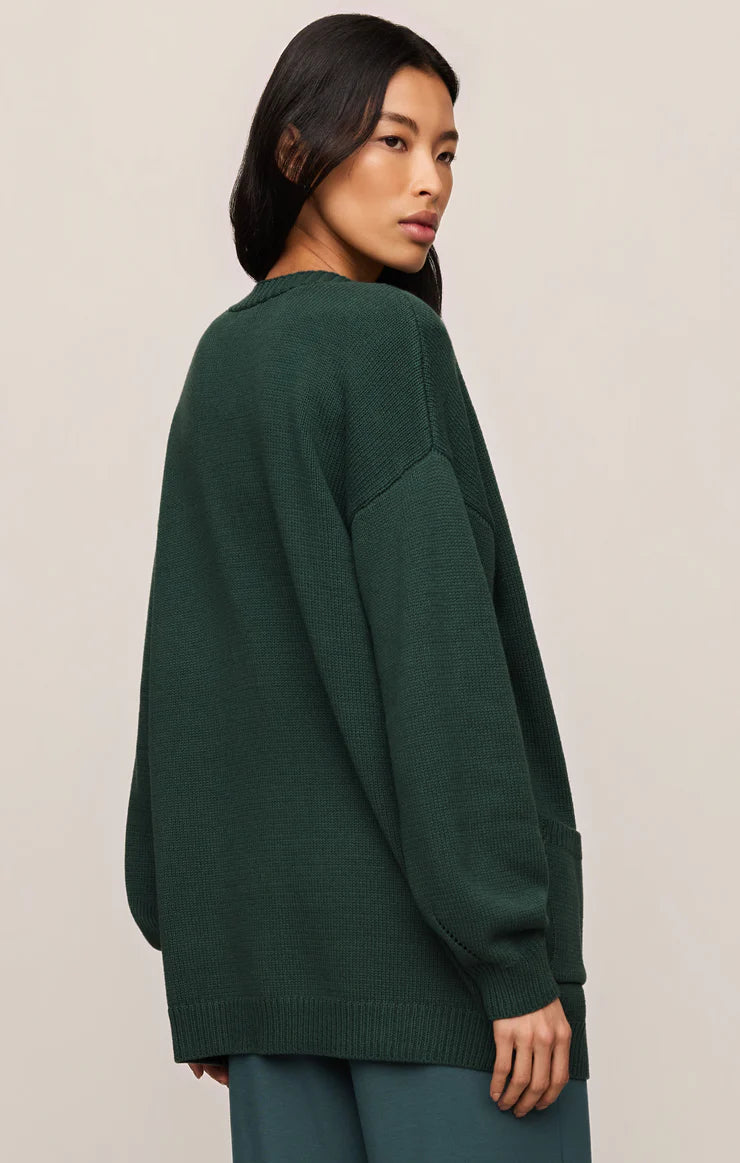 Z Supply Sanborn Open Cardigan, Emerald Cove
