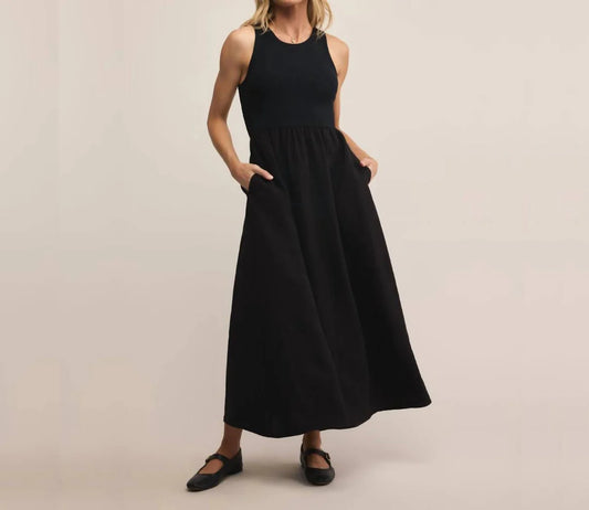 Z Supply Charlotte Midi Dress, Black