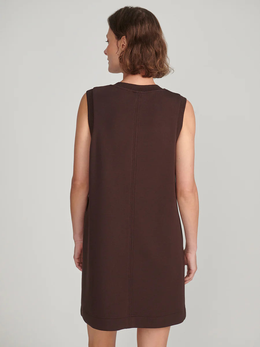 Varley Elba Tank Mini Dress, Coffee Bean