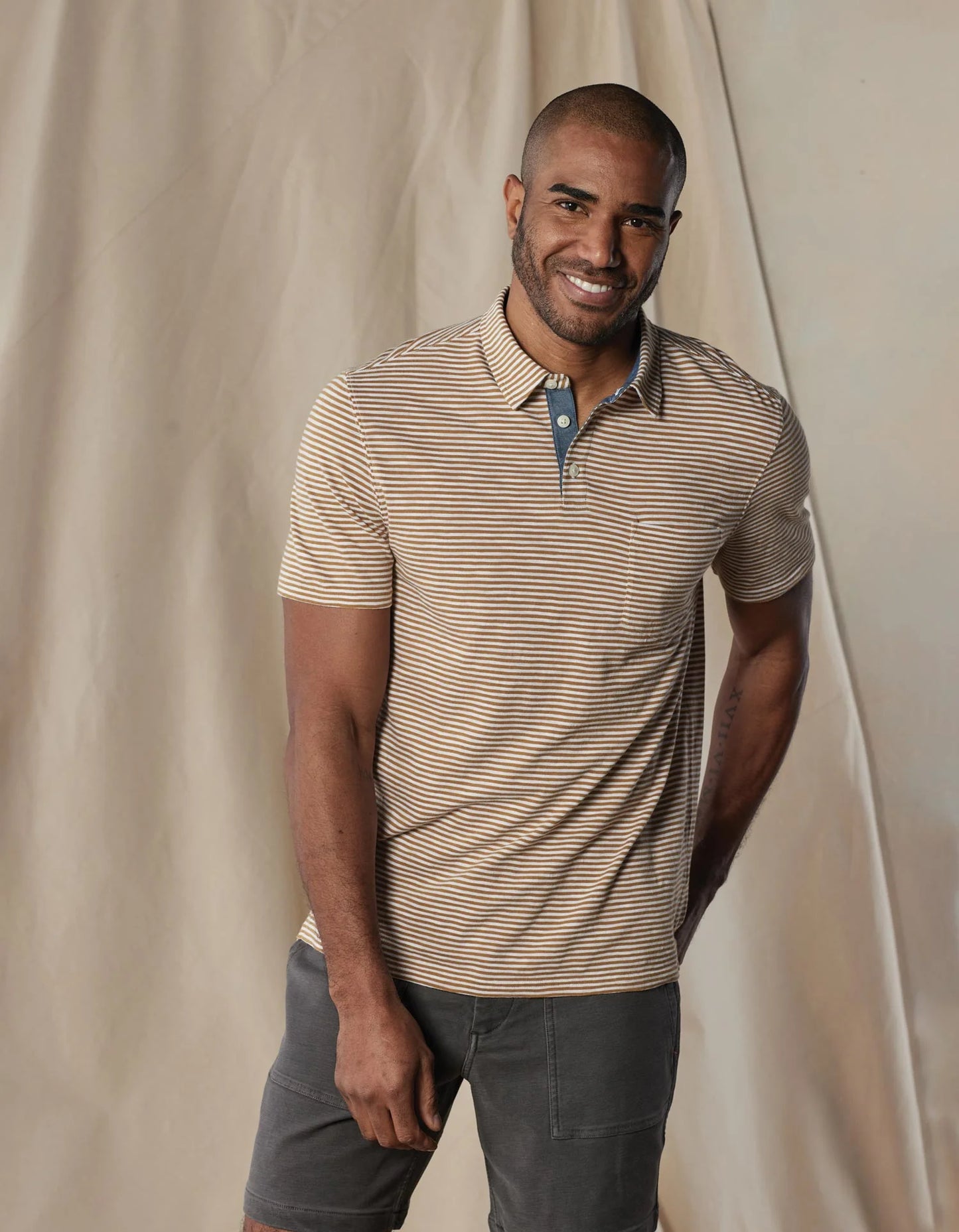 The Normal Brand Men's Vintage Slub Pocket Polo - Multiple Options